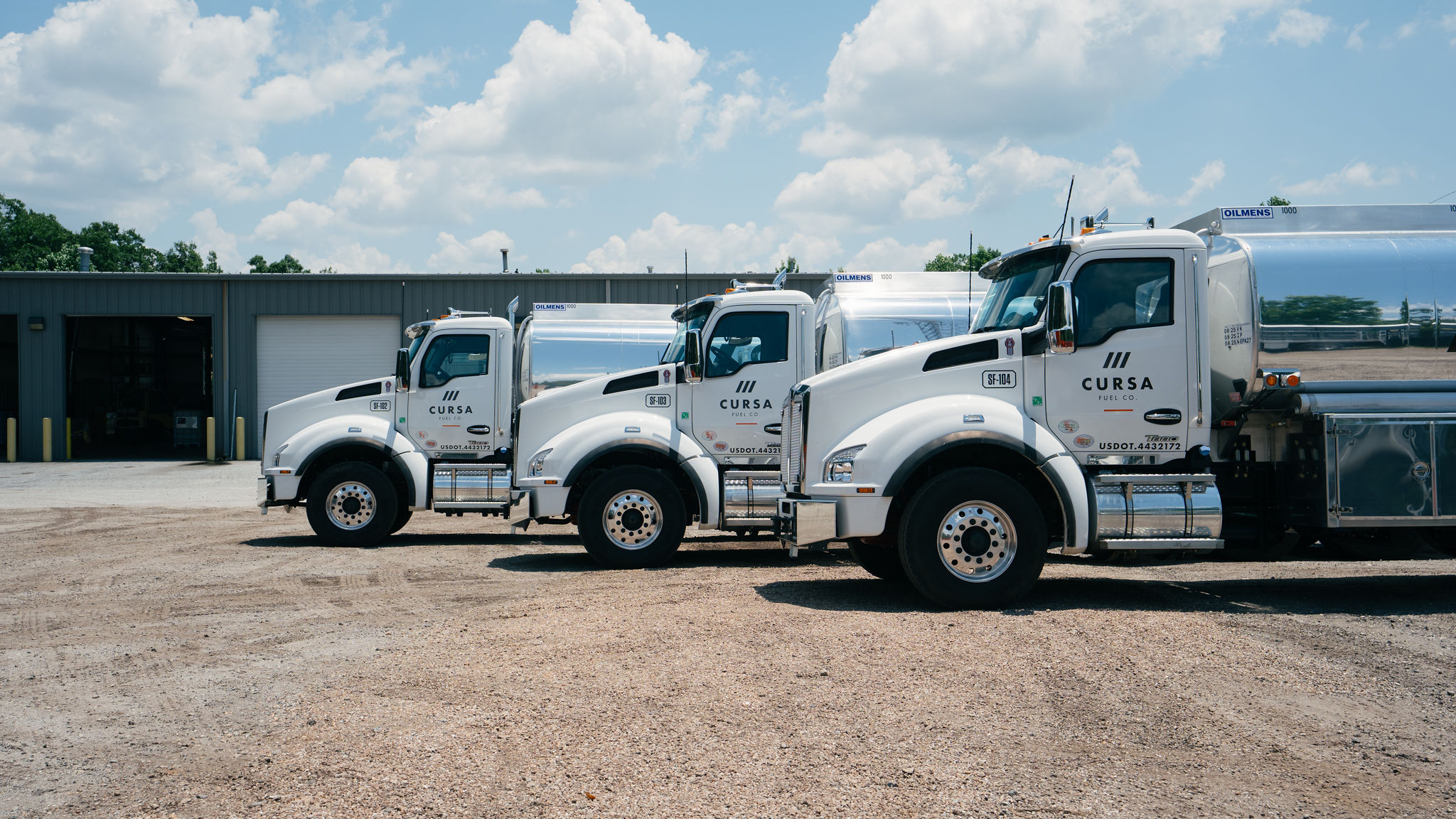 Cursa Fuel Co. truck in service